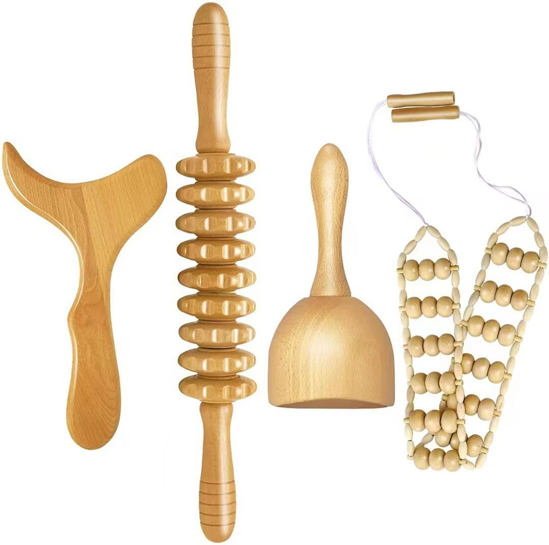 3pcs Anti-Cellulite wooden set