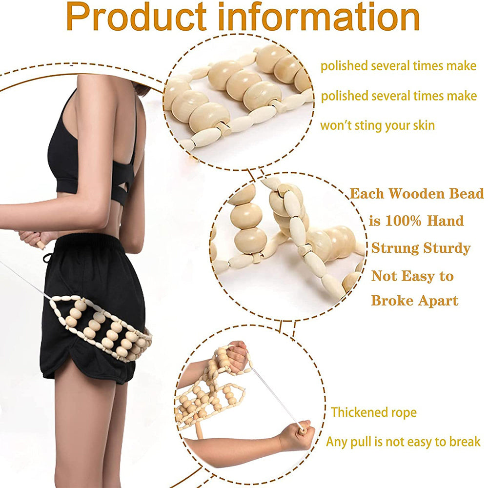 3pcs Anti-Cellulite wooden set