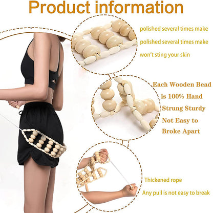 3pcs Anti-Cellulite wooden set